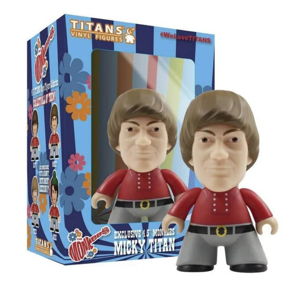 Titans Merchandise The Monkees Micky Dolenz 4 1/2-Inch Vinyl Figure New In Box